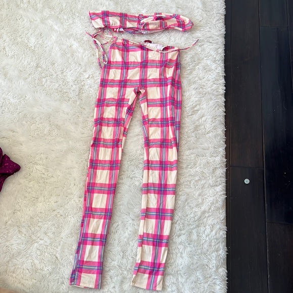Anne's Apparel Plaid Two Piece Set (Small) - Picture 2 of 5